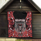 Aotearoa Ngapuhi Quilt Maori Red Tribal Paua Shell Pattern
