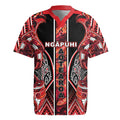 Aotearoa Ngapuhi Rugby Jersey Maori Red Tribal Paua Shell Pattern