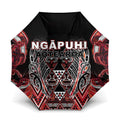 Aotearoa Ngapuhi Umbrella Maori Red Tribal Paua Shell Pattern