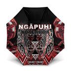 Aotearoa Ngapuhi Umbrella Maori Red Tribal Paua Shell Pattern