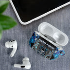 Aotearoa Ngati Porou AirPods Case Maori Light Blue Tribal Paua Shell Pattern