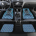 Aotearoa Ngati Porou Car Mats Maori Light Blue Tribal Paua Shell Pattern