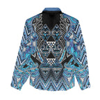 Aotearoa Ngati Porou Women Casual Shirt Maori Light Blue Tribal Paua Shell Pattern