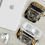 Aotearoa Waikato Tainui AirPods Case Maori Light Gold Tribal Paua Shell Pattern