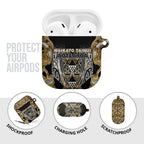 Aotearoa Waikato Tainui AirPods Case Maori Light Gold Tribal Paua Shell Pattern