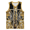 Aotearoa Waikato Tainui Basketball Jersey Maori Light Gold Tribal Paua Shell Pattern