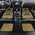 Aotearoa Waikato Tainui Car Mats Maori Light Gold Tribal Paua Shell Pattern
