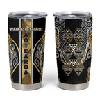 Aotearoa Waikato Tainui Tumbler Cup Maori Light Gold Tribal Paua Shell Pattern