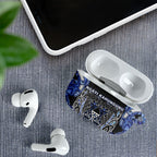 Aotearoa Ngati Kahungunu AirPods Case Maori Tribal Blue Paua Shell Pattern