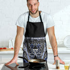 Aotearoa Ngati Kahungunu Apron Maori Tribal Blue Paua Shell Pattern