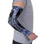 Aotearoa Ngati Kahungunu Arm Sleeves Maori Tribal Blue Paua Shell Pattern