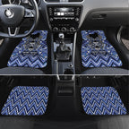 Aotearoa Ngati Kahungunu Car Mats Maori Tribal Blue Paua Shell Pattern