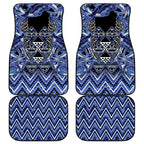 Aotearoa Ngati Kahungunu Car Mats Maori Tribal Blue Paua Shell Pattern