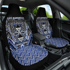 Aotearoa Ngati Kahungunu Car Seat Cover Maori Tribal Blue Paua Shell Pattern