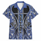 Aotearoa Ngati Kahungunu Hawaiian Shirt Maori Tribal Blue Paua Shell Pattern