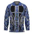 Aotearoa Ngati Kahungunu Hockey Jersey Maori Tribal Blue Paua Shell Pattern