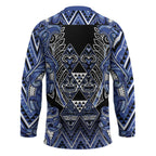 Aotearoa Ngati Kahungunu Hockey Jersey Maori Tribal Blue Paua Shell Pattern