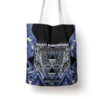 Aotearoa Ngati Kahungunu Tote Bag Maori Tribal Blue Paua Shell Pattern