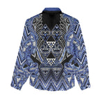 Aotearoa Ngati Kahungunu Women Casual Shirt Maori Tribal Blue Paua Shell Pattern