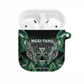 Aotearoa Ngai Tahu AirPods Case Maori Tribal Dark Green Paua Shell Pattern