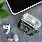Aotearoa Ngai Tahu AirPods Case Maori Tribal Dark Green Paua Shell Pattern