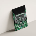 Aotearoa Ngai Tahu Canvas Wall Art Maori Tribal Dark Green Paua Shell Pattern