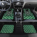Aotearoa Ngai Tahu Car Mats Maori Tribal Dark Green Paua Shell Pattern