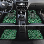 Aotearoa Ngai Tahu Car Mats Maori Tribal Dark Green Paua Shell Pattern