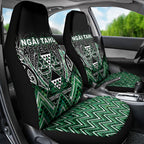 Aotearoa Ngai Tahu Car Seat Cover Maori Tribal Dark Green Paua Shell Pattern