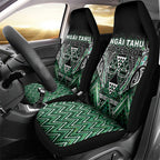 Aotearoa Ngai Tahu Car Seat Cover Maori Tribal Dark Green Paua Shell Pattern