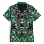 Aotearoa Ngai Tahu Hawaiian Shirt Maori Tribal Dark Green Paua Shell Pattern