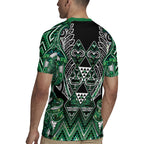 Aotearoa Ngai Tahu Rugby Jersey Maori Tribal Dark Green Paua Shell Pattern