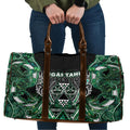 Aotearoa Ngai Tahu Travel Bag Maori Tribal Dark Green Paua Shell Pattern