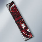 Aotearoa Te Arawa Auto Sun Shade Maori Tribal Dark Red Paua Shell Pattern