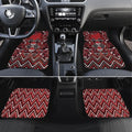 Aotearoa Te Arawa Car Mats Maori Tribal Dark Red Paua Shell Pattern