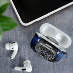 Aotearoa Tuwharetoa AirPods Case Maori Tribal Navy Paua Shell Pattern