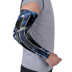 Aotearoa Tuwharetoa Arm Sleeves Maori Tribal Navy Paua Shell Pattern