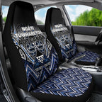 Aotearoa Tuwharetoa Car Seat Cover Maori Tribal Navy Paua Shell Pattern