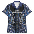 Aotearoa Tuwharetoa Hawaiian Shirt Maori Tribal Navy Paua Shell Pattern