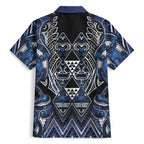Aotearoa Tuwharetoa Hawaiian Shirt Maori Tribal Navy Paua Shell Pattern