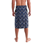 Aotearoa Tuwharetoa Lavalava Maori Tribal Navy Paua Shell Pattern