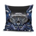 Aotearoa Tuwharetoa Pillow Cover Maori Tribal Navy Paua Shell Pattern