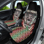 Aotearoa Ngai Tuhoe Car Seat Cover Maori Tribal Red And Green Paua Shell Pattern