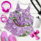 Epilepsy Awareness Budgerigar Australia Women Racerback Tank Budgie Purple Ribbon Boronia Aboriginal - Aussie Hoodie