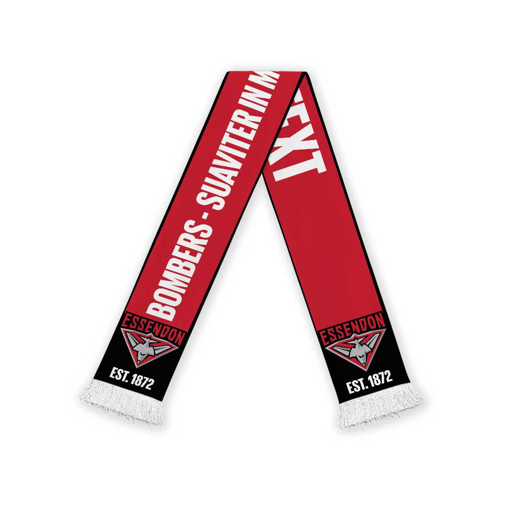 Essendon Football Personalised Ruffneck Scarf 2026 Go Champions