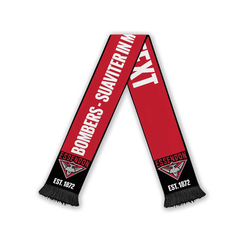Essendon Football Personalised Ruffneck Scarf 2026 Go Champions