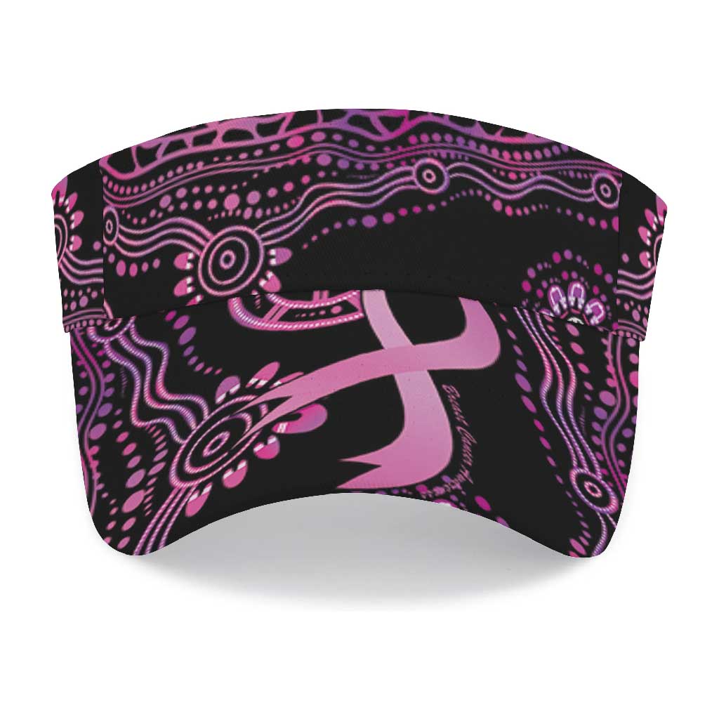 Faith Hope Love Australia Breast Cancer Awareness Sun Visor Cap Pink Ribbon Indigenous