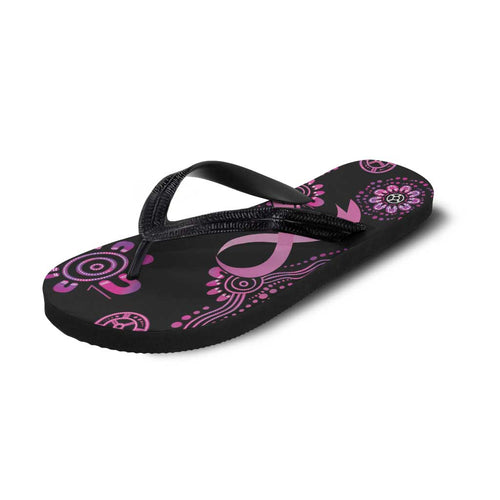 Faith Hope Love Australia Breast Cancer Flip Flops Pink Ribbon Indigenous - Aussie Hoodie