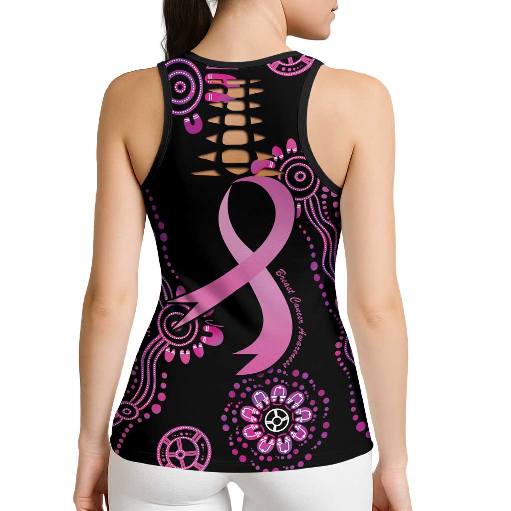 Faith Hope Love Australia Breast Cancer Hollow Tank Top Pink Ribbon Indigenous - Aussie Hoodie