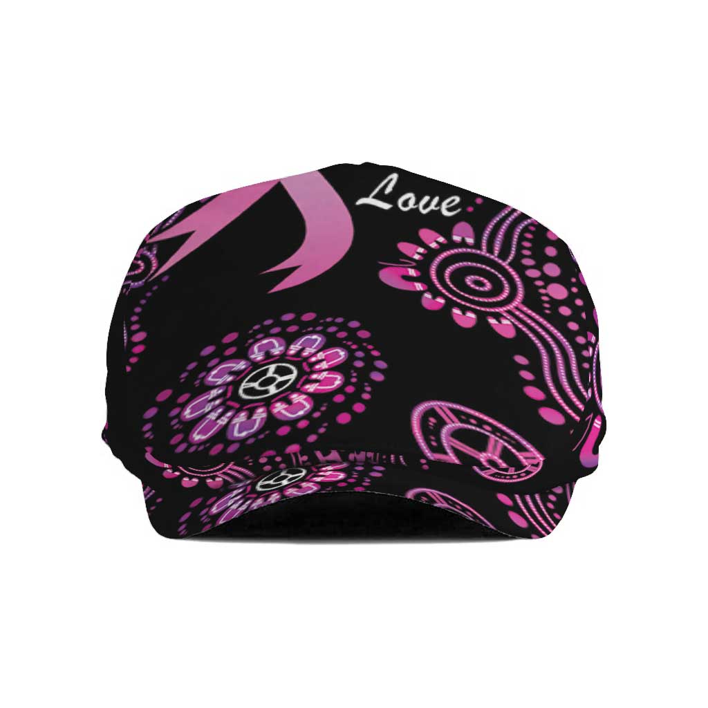 Faith Hope Love Australia Breast Cancer Jeff Hat Pink Ribbon Indigenous - Aussie Hoodie